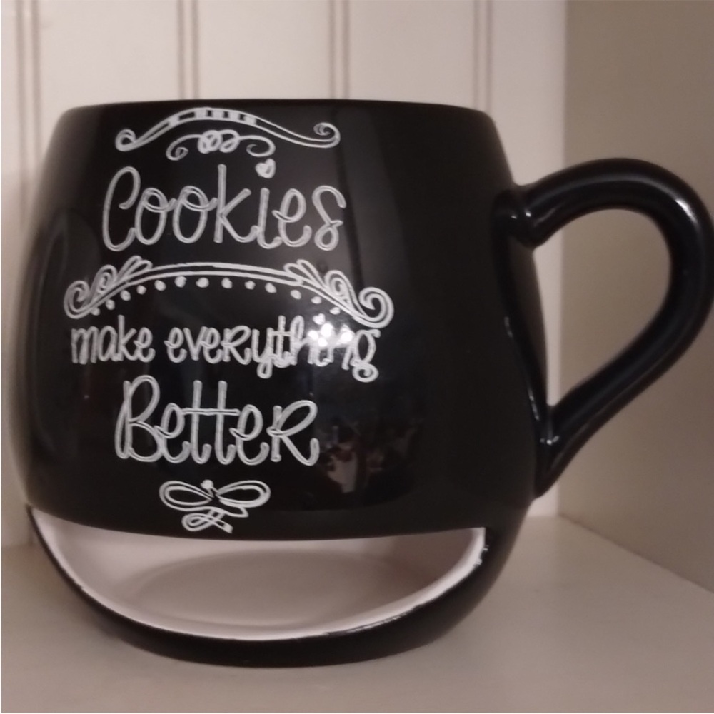 Avon Black Mug with White Script